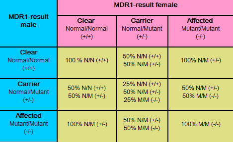Mdr1 Chart